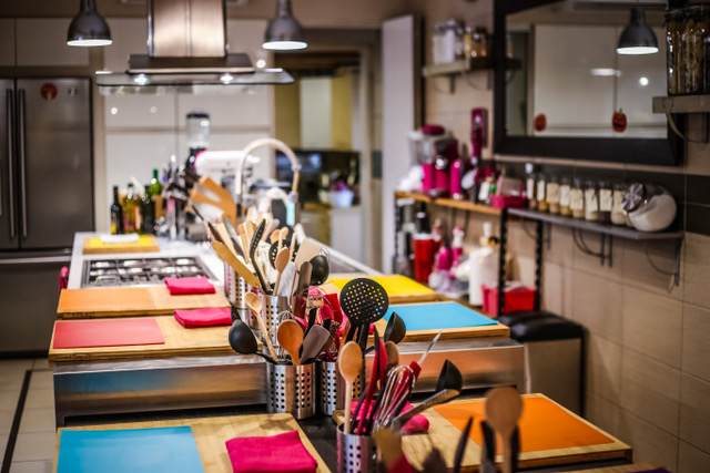 Shooting de l'atelier avec Coline Faulquier, Top Chef 2016