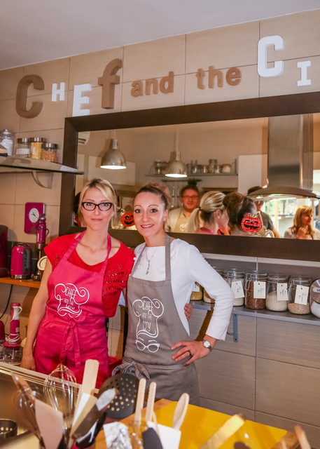 Shooting de l'atelier avec Coline Faulquier, Top Chef 2016