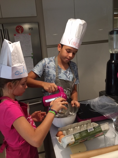 Cours Enfants, Roulé Lemon Curd, Pavlova et sablé breton