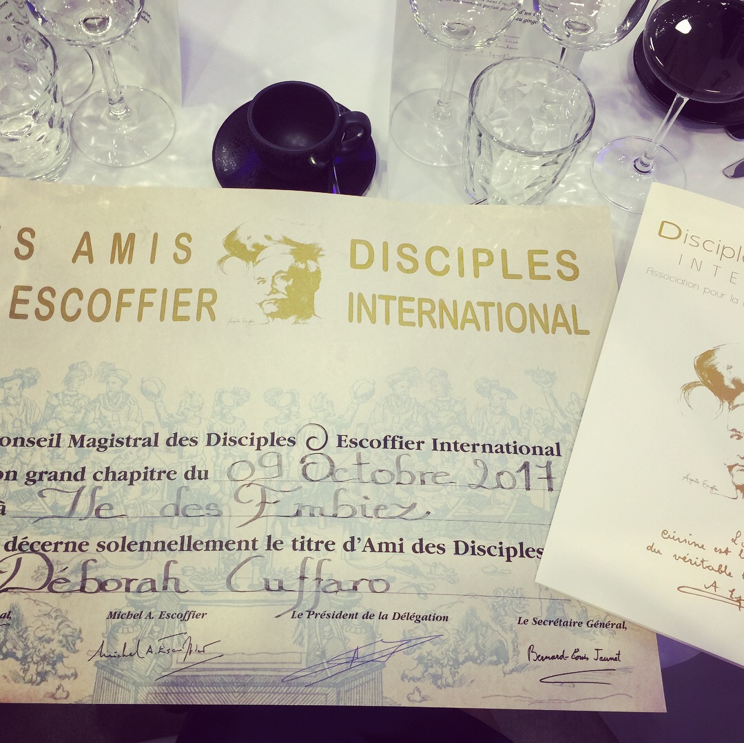 Intronisation aux Disciples d'Escoffier
