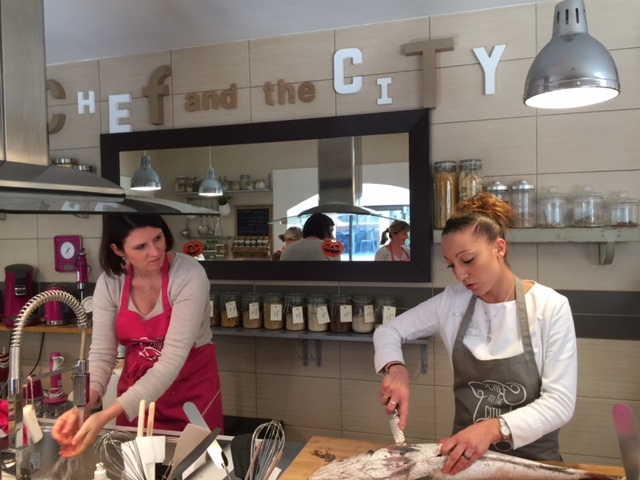 Shooting de l'atelier avec Coline Faulquier, Top Chef 2016